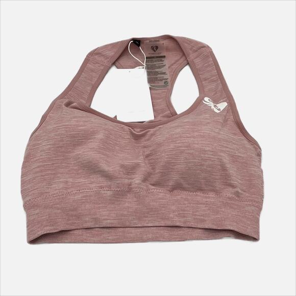 Women's Best Move Seamless Sports Bra in Light Pink Marl Size X-Small - Picture 4 of 10